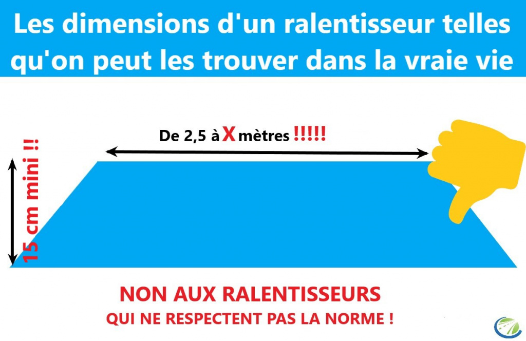 Ralentisseur pas aux normes