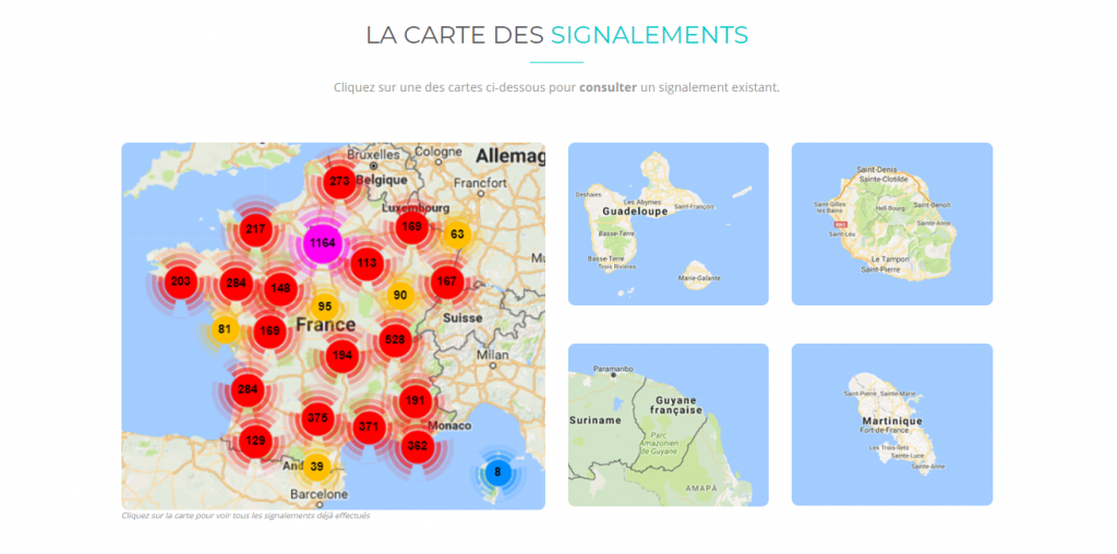 activ route carte des signalements