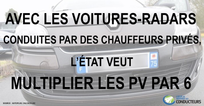 voitures radars chauffeurs privs PV x6