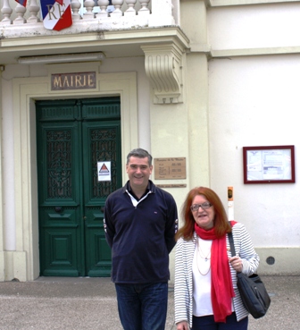 Christiane Bayard et maire Linas Francois Pelletant